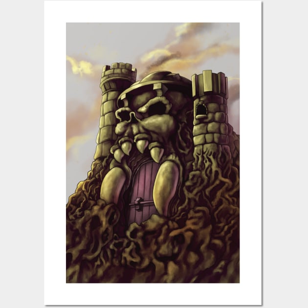 Grayskull Castle Wall Art by ekkimu